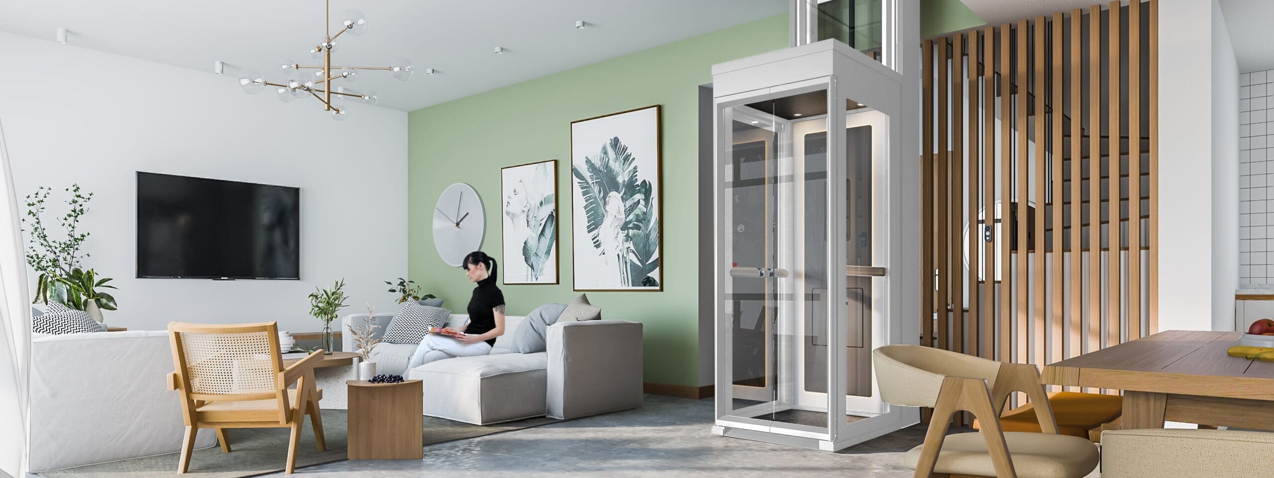 Lift Rumah Ascenda by Cibes, di Interior Rumah - Tropis, Minimalis